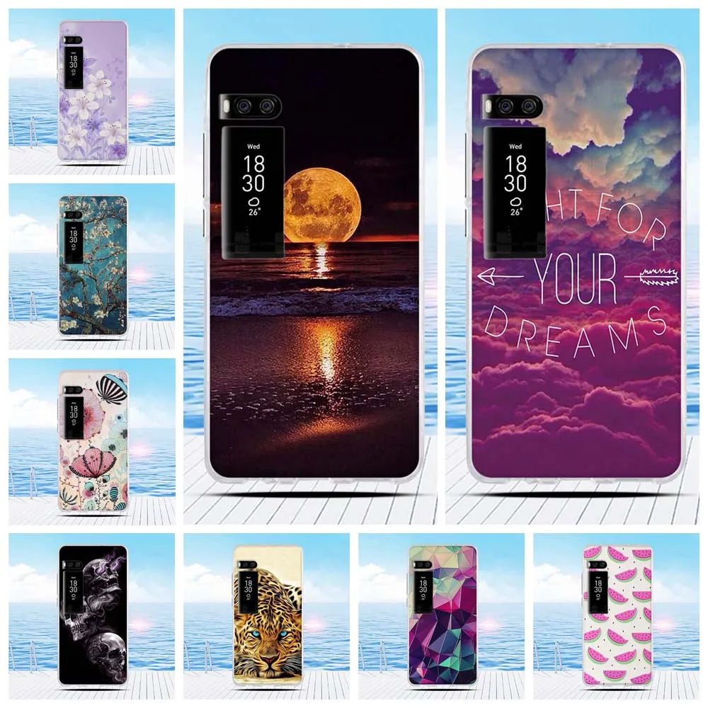Чехол для Meizu Pro 7 PRO7 мультяшный 3D рельефный чехол с цветочным рисунком задняя