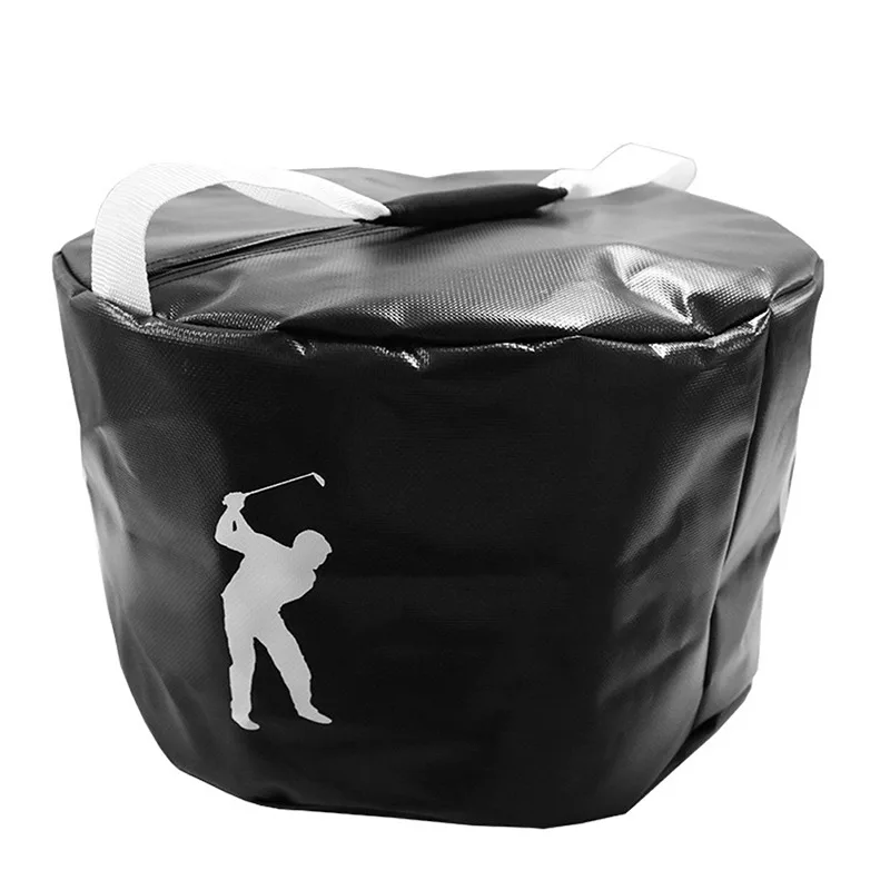 Гольф power Impact Swing Aid Practice Smash Hit Strike Bag Начинающий тренажер Упражнение пакет многофункциональные учебные пособия для гольфа - Цвет: Черный