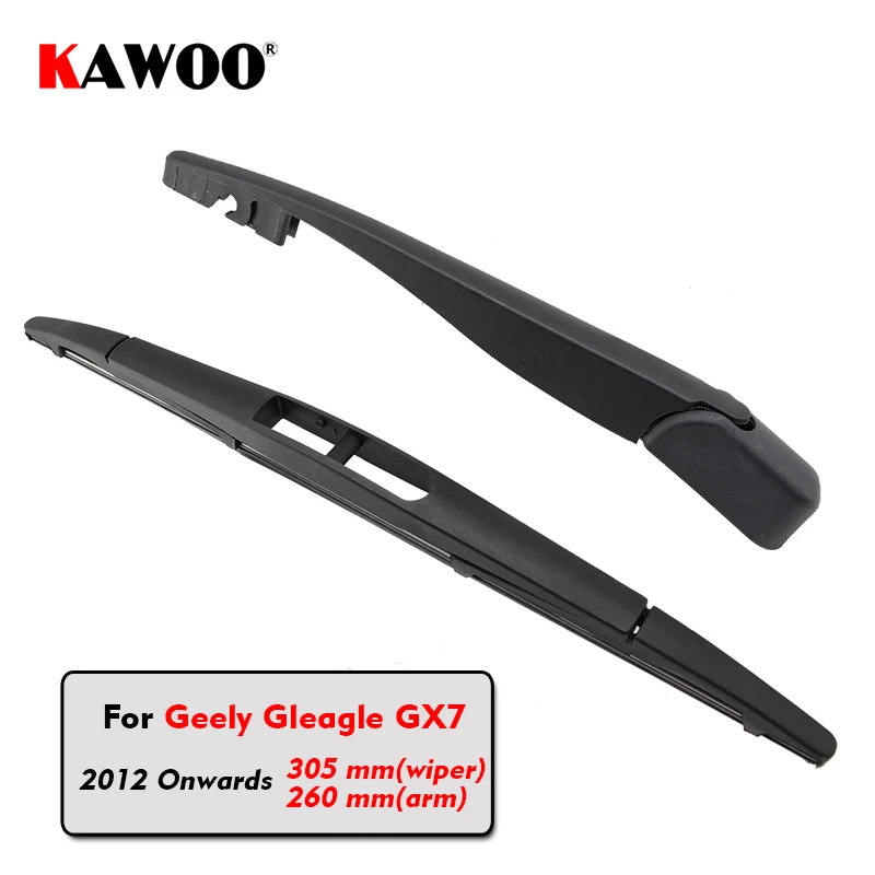 

KAWOO Car Rear Wiper Blades Back Window Wipers Arm For Geely Gleagle GX7 Hatchback (2012 Onwards) 305mm Auto Windscreen Blade