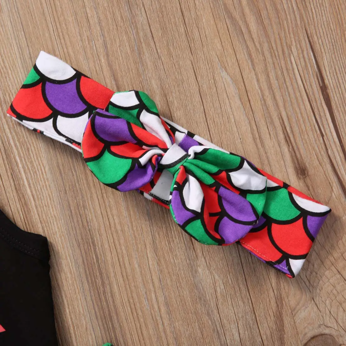 Комплект из 3 предметов Детская футболка без рукавов с русалочкой для маленьких