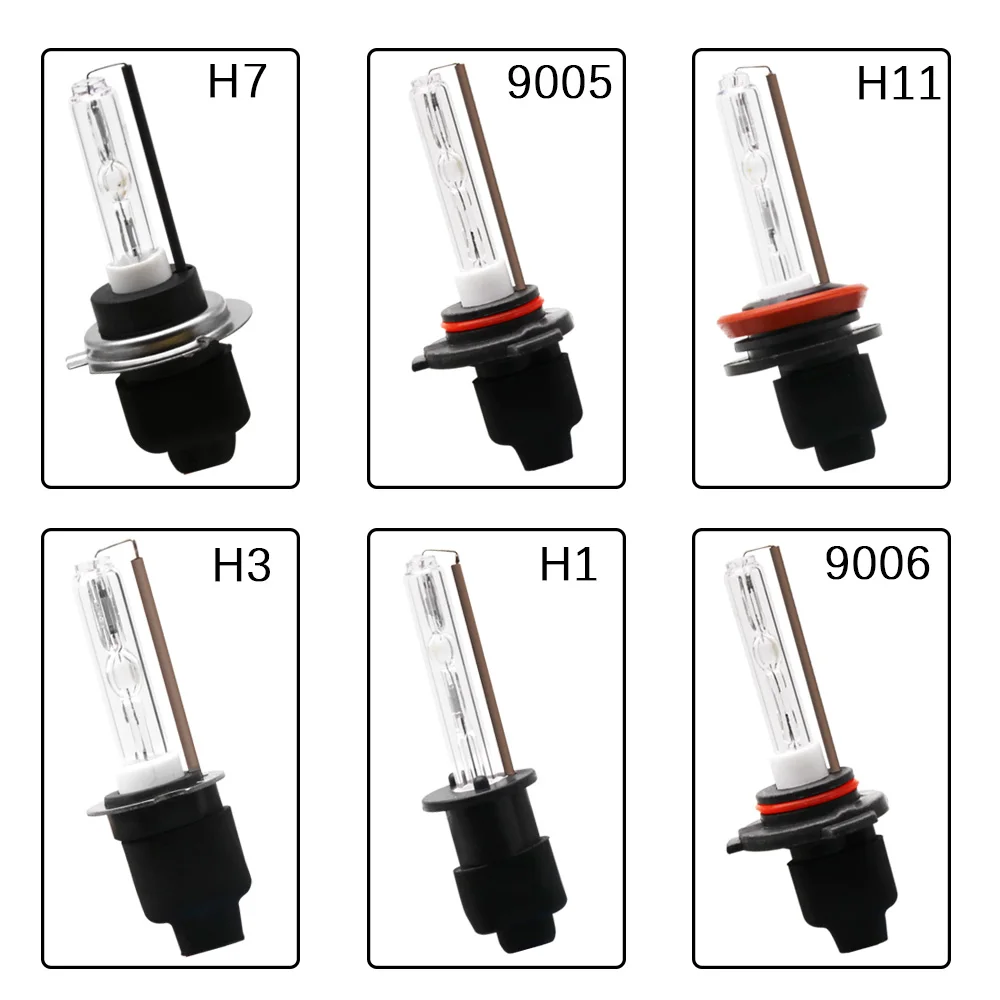 2 шт H7 Xenon H1 H11 H3 9005 9006 HID ксеноновая лампа AC 55 Вт Cnlight автомобильная лампа 4300K 5000K 6000K 8000K HID набор ламп для автомобильных фар
