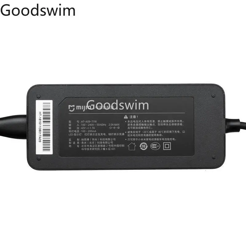 Зарядное устройство для Xiaomi Mijia M365 скутер 42 в 1.7A аккумулятор зарядное устройство адаптер для M365 Электрический скейтборд скутер