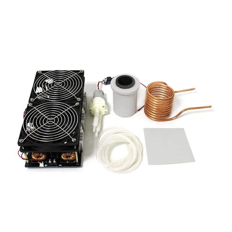 2500W ZVS Induction Heater Heating PCB Board High frequency Machine Melted Metal + Coil Mayitr+ Crucible+Pump | Инструменты