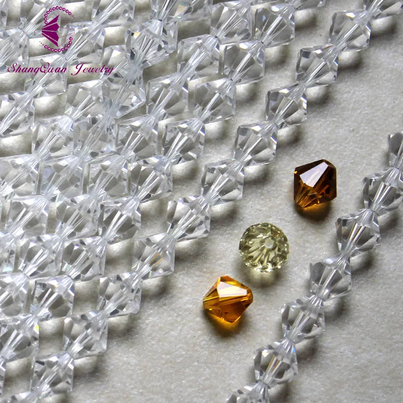 AAA 100 шт 10 мм биконовые хрустальные бусины подвески стеклянные 5301 разных цветов