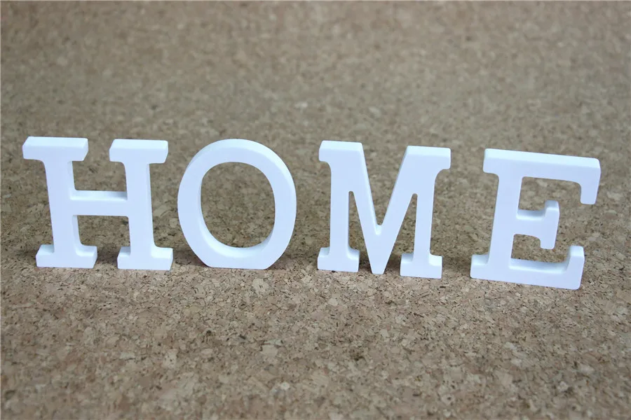 Новинка искусственные и 0 9 Деревянные белые буквы алфавита 20 см свободно стоящие