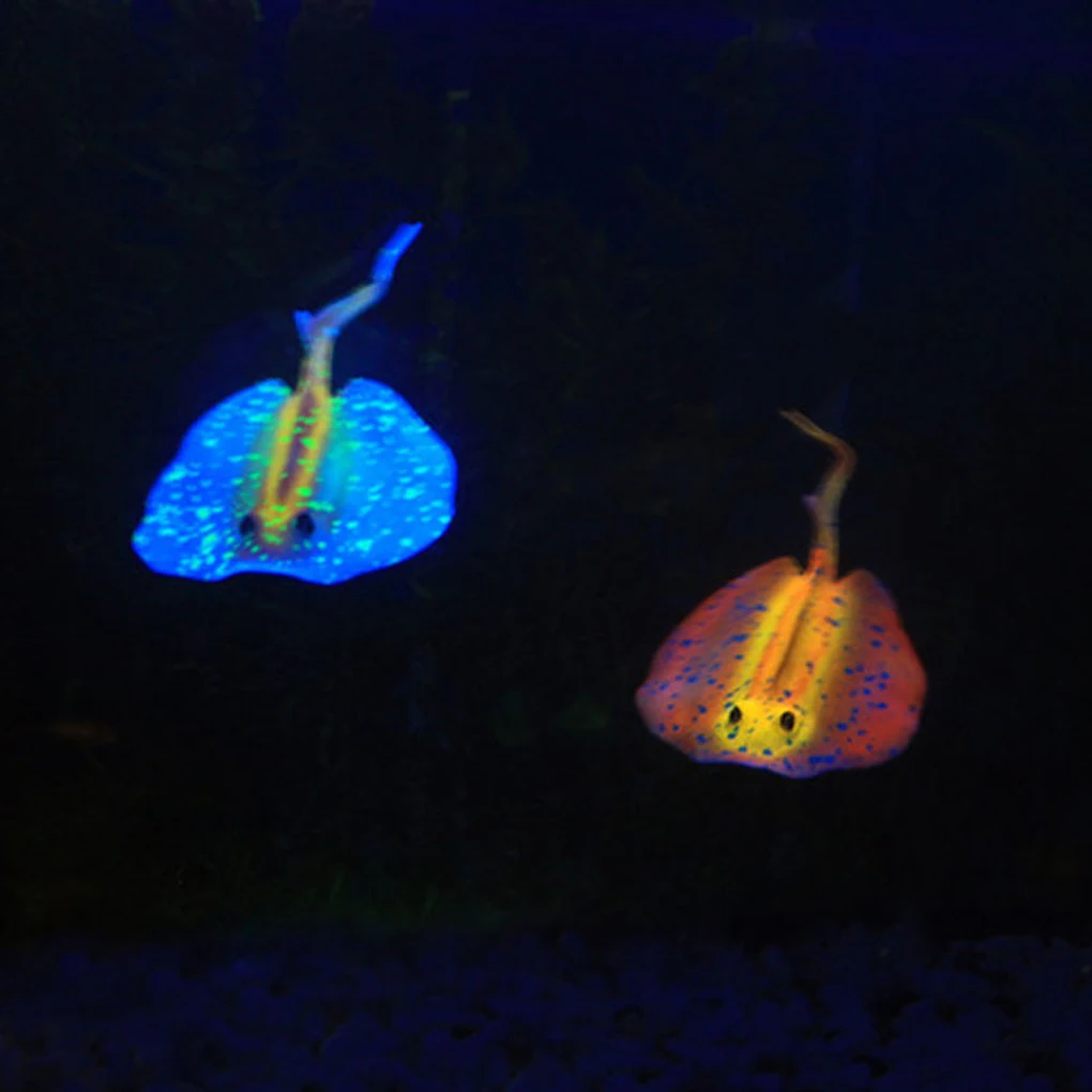 Силиконовый светящийся аквариум Искусственный Manta Ray искусственный дьявольский