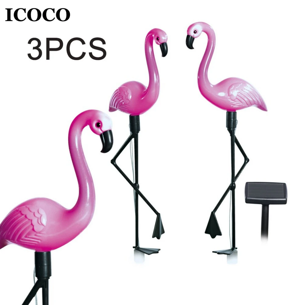 ICOCO 3 шт./компл. светодиодный садовый светильник на солнечной батарее лужайка с