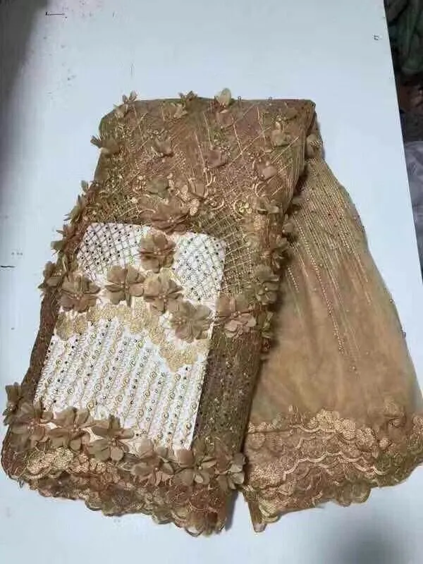 Африканские бусины sLace ткань перо вышитые нигерийские кружева свадебная