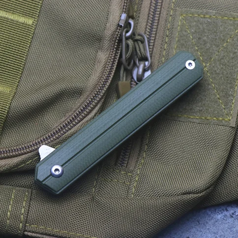 green EF65 Флип складной нож шарикоподшипник D2 лезвие G10 Ручка Открытый кемпинг многоцелевой охотничий инструмент EDC - Цвет: green