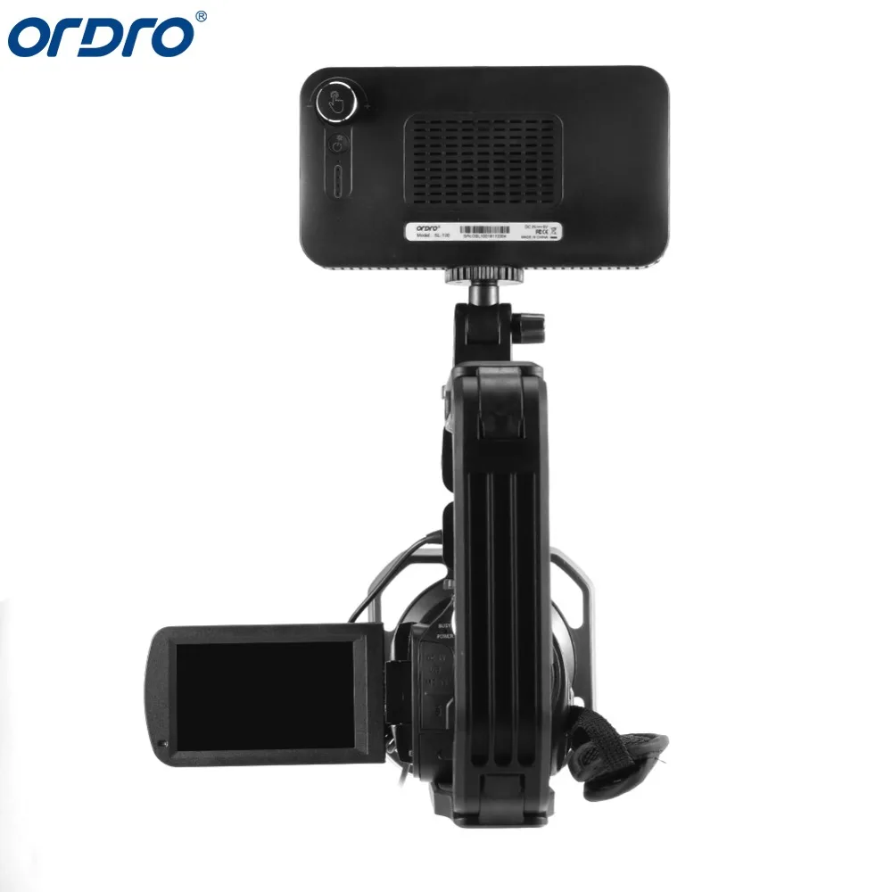 Ordro AC5 4K 12X оптический зум 24MP WiFi ips сенсорный экран цифровая камера+ бленда+ широкоугольный объектив+ микрофон+ светодиодный светильник+ ручной