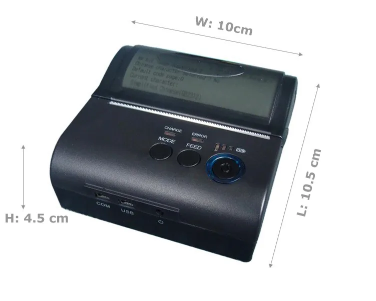 5 шт. Bluetooth принтер чеков 4.0 термопринтер 80 мм 90 мм/сек. мобильный телефон для IPad IPhone