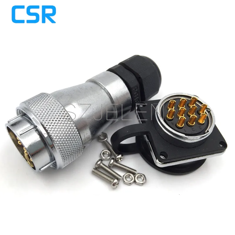 WF28 serie 10 pin Waterproof Cable Connector IP67 Circular For LED Screen Metal aviation plug connector 10A | Обустройство дома