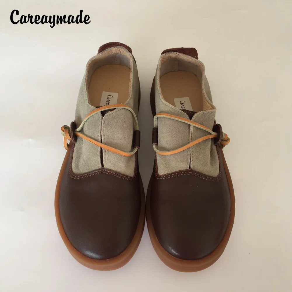 Careaymade/весенняя обувь из натуральной кожи Обувь ручной работы на плоской подошве