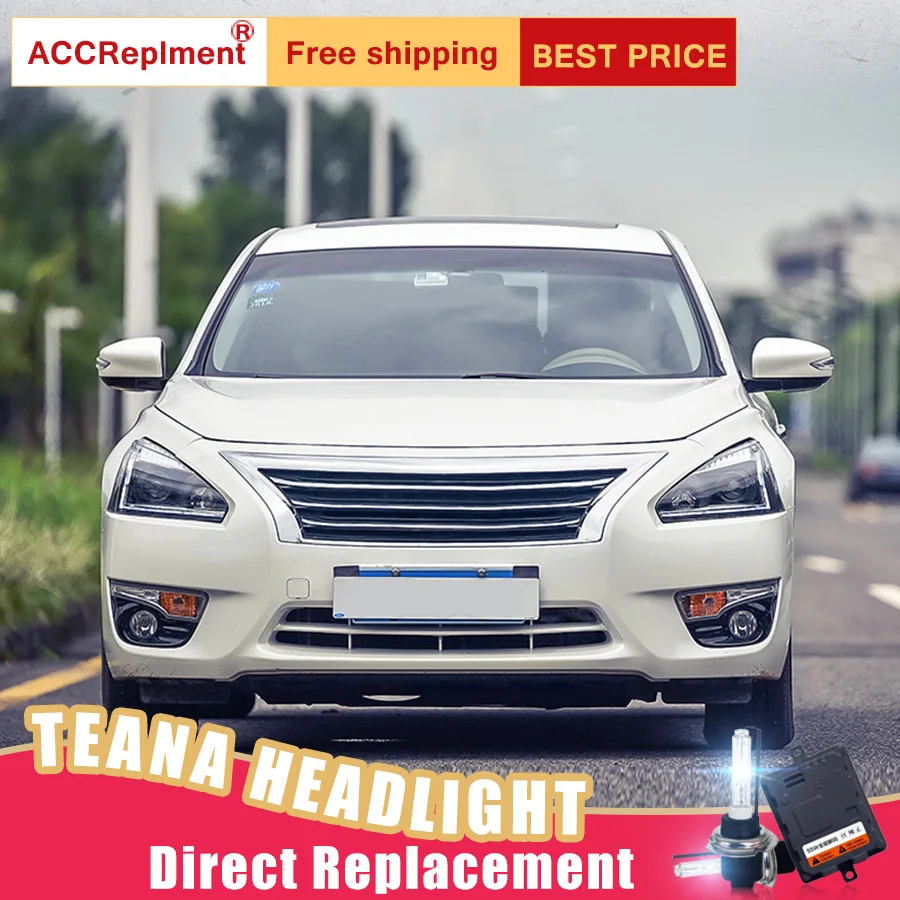 2 шт. светодиодный фары для Nissan Altima 2013-2015 Автомобильные ангельские глазки