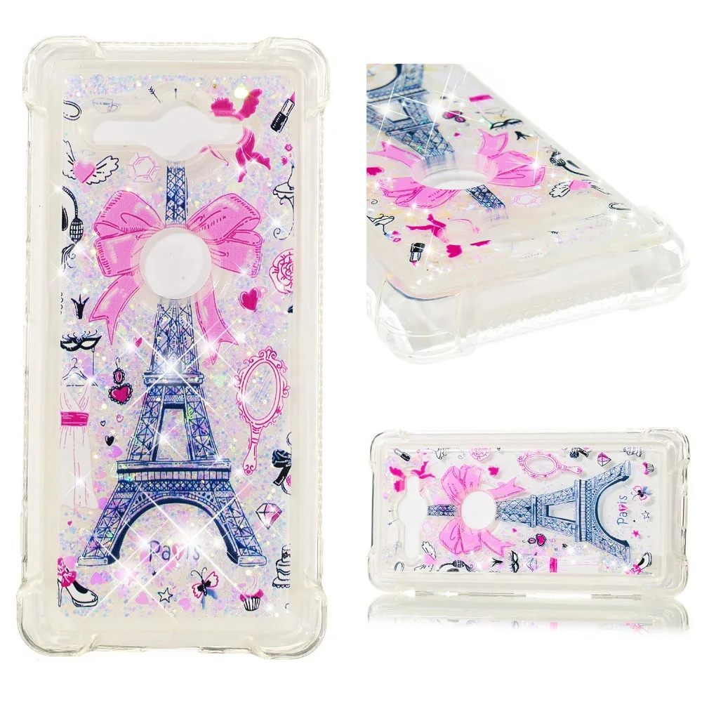 3D жидкий силиконовый чехол для Coque Sony Xperia XZ2 Compact/Sony XA1 XA2 L2 XZ1 Compact XZ Premium G8141 Funda Etui |