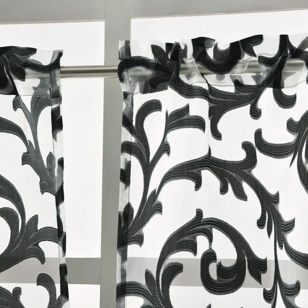 Органза жаккард занавеска короткая кухня Европейский стиль Высококачественная