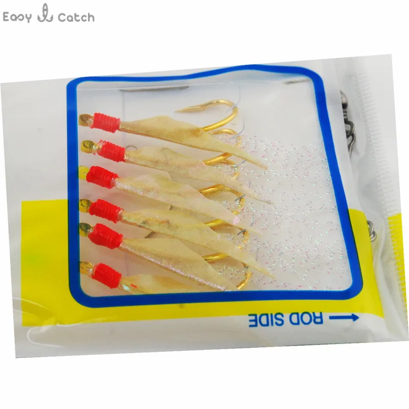 5 шт. море Рыбалка Сабики установки скумбрия настоящая рыба кожи морской рыбалка 6