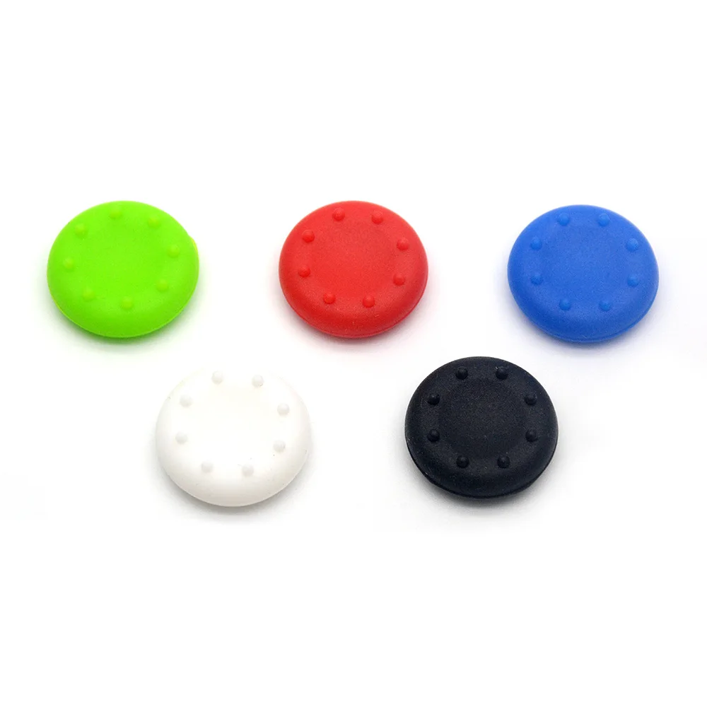 5 color 10 шт./партия Силиконовый протектор для ключей джойстик колпачки для Xbox One для Xbox 360 для sony PS4 для PS3 - Цвет: 5 color