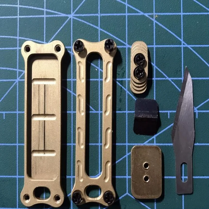 Открытый EDC мини инструмент латунный нож для ключей удобный многофункциональный