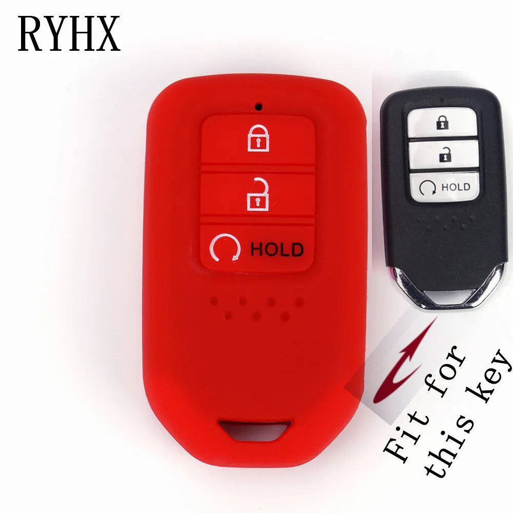 3 кнопки силиконовый пульт дистанционного ключа крышка Fob чехол для Honda CRV ключ
