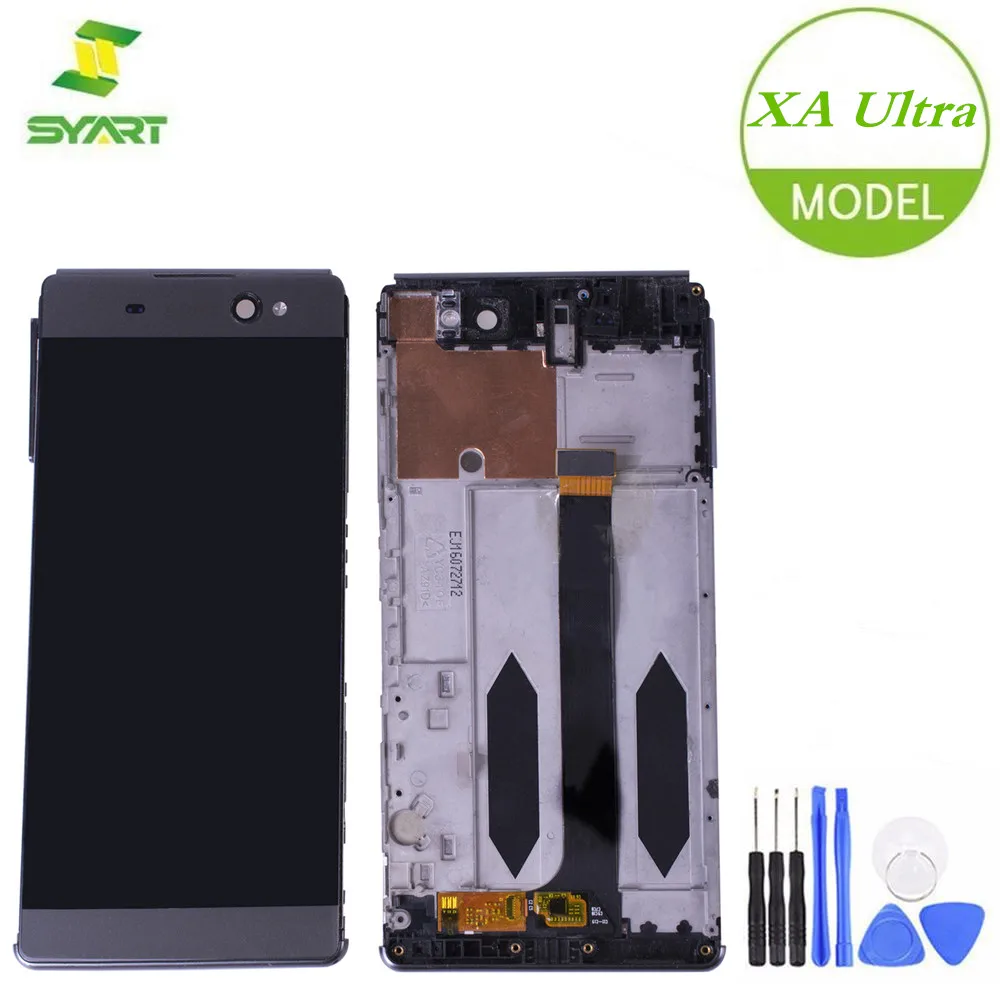 Для sony Xperia XA Ultra lcd дисплей кодирующий преобразователь сенсорного экрана в сборе с рамкой Замена для Xperia C6 F3211 F3212 6," lcd s