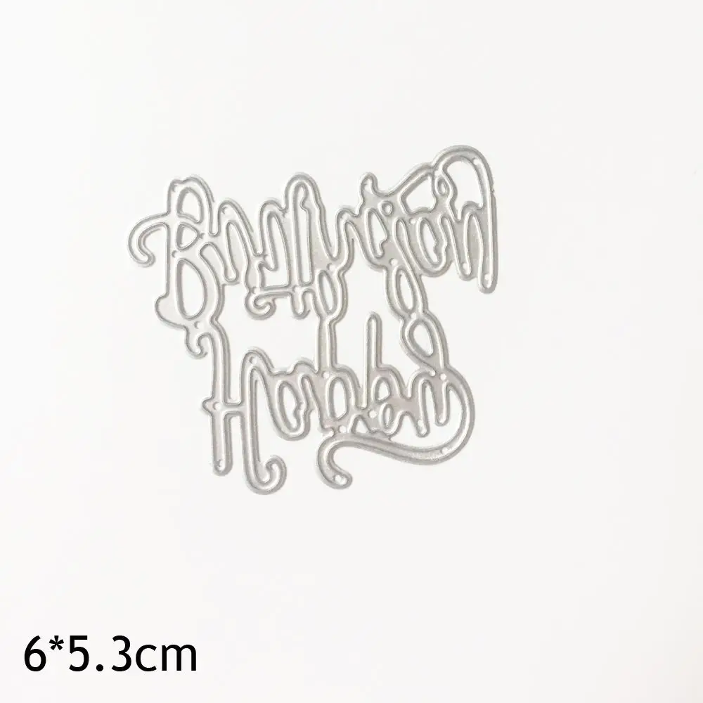 

New Happy Birthday Metal Cutting Dies Stencil Embossing Scrapbooking Photo Album Decor DIY Paper Card Making Birthday Party Gift