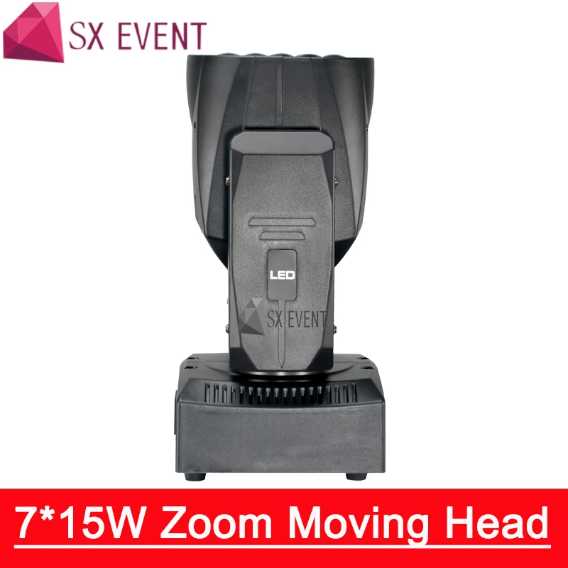 7*15 Вт zoom Подвижная головка профессиональное освещение dmx dj светодиодная Zoom 16 DMX