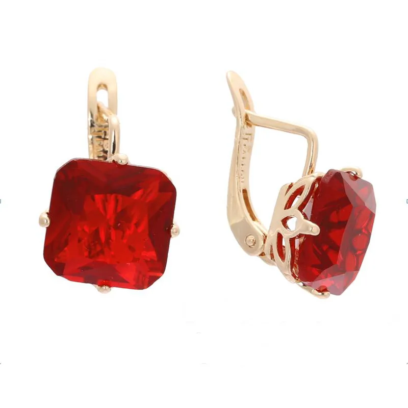 Модные ювелирные изделия 4 вида женские серьги подвески из розового золота 585