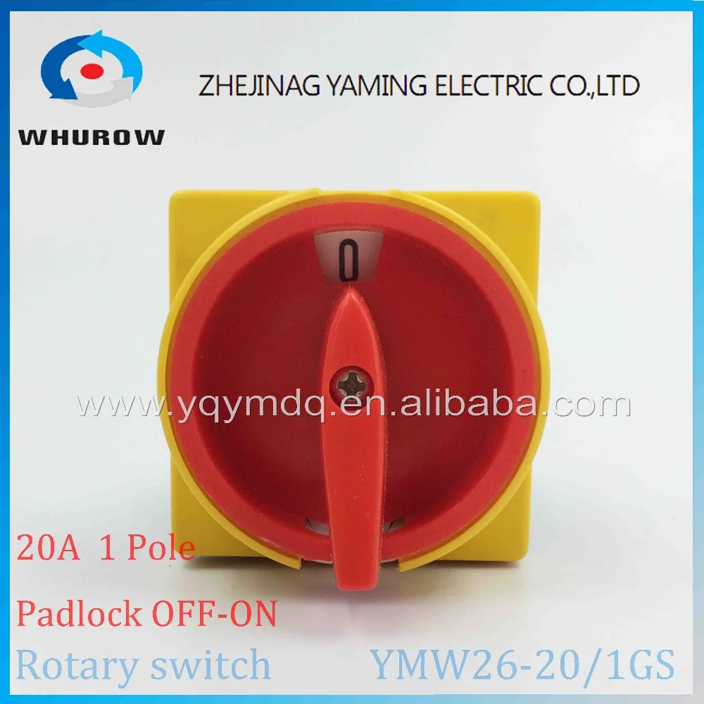 LW26 YMW26 20/1GS поворотный переключатель 2 постион Off на замок 690 В 20A 1 полюс