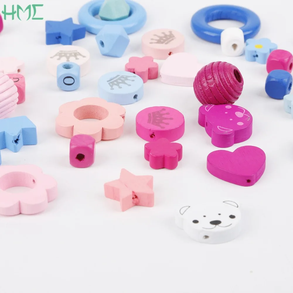 Бусины-разделители из натурального дерева разные цвета | Украшения и аксессуары