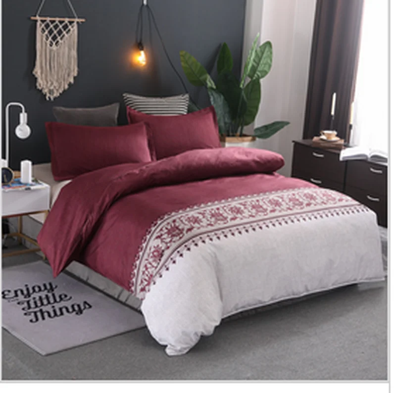 

Europe 3d printing bedding sets queen size Bohemia duvet cover set with Pillowcase AU size single Bedlinen Home textile