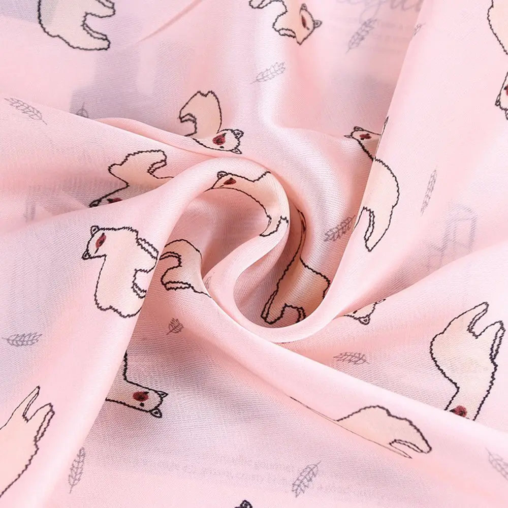 Summer Scart Women Alpaca Print Silk Scarf Fashion Ladies Elegant Small Square Ribbon Head Bands Quality Scarves Ornaments| |