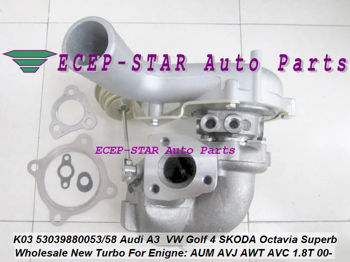 Турбокомпрессор K03 053 058 53039700053 53039700058 для AUDI A3 SKODA Octavia Superb VW Golf IV 1 8 T AUM AVJ AWT ARX ARZ |