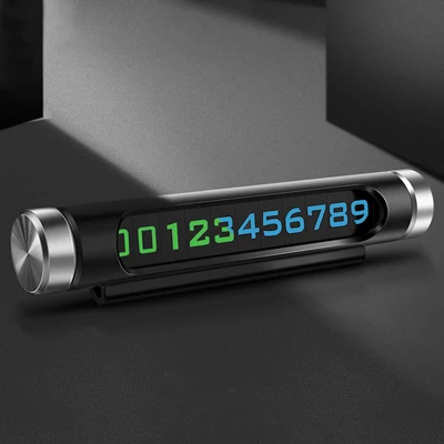 Черный Автомобиль для временной парковочной карты световой Скрытая для Toyota Hilux Yaris Vios ВАЗ Калина Niva Samara 2 2110 Largus 2109 2107 2106 4x4 2114 - Цвет: Черный