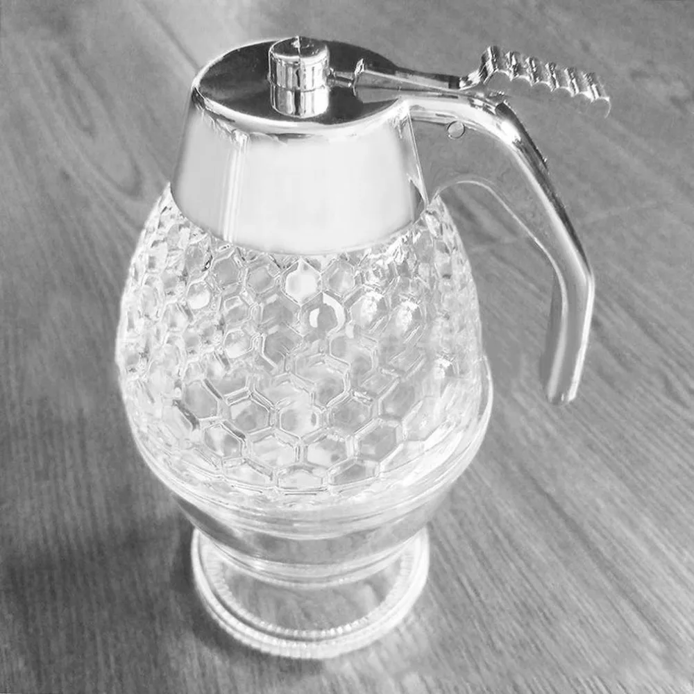 Акриловый прозрачный дозатор меда банка контейнер чашка сок сироп чайник с
