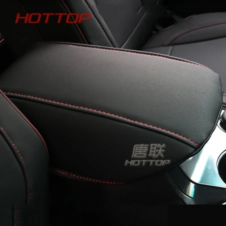 Подходит для Ford Explorer, чехол для подлокотника, чехол для подлокотника, чехол-кобура, защитный кожаный чехол для интерьера - Название цвета: Black red line 1pc
