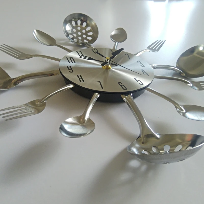 Новые 3d настенные часы diy кварцевые кухонные металлические horloge деревянные reloj де