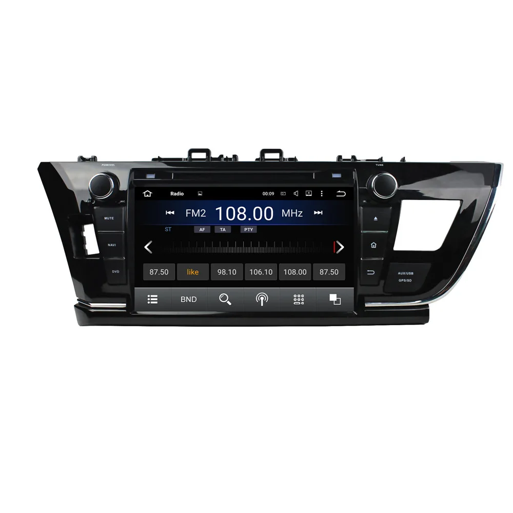 Android 8.1.0 4 ядра 2G RAM Rockchip PX3 Cortex A9 4-core dvd-плеер gps стерео радио для Toyota COROLLA 2014-2015 |