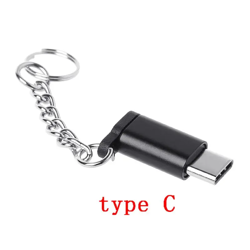 Бесплатная доставка USB C 3 1 Type папа к Micro Женский адаптер с цепочкой для ключей от