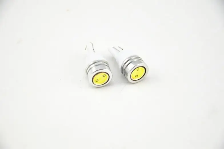 Бесплатная доставка 2X T10 1W белый 1 SMD СВЕТОДИОДНЫЙ Автомобильный боковой Клин
