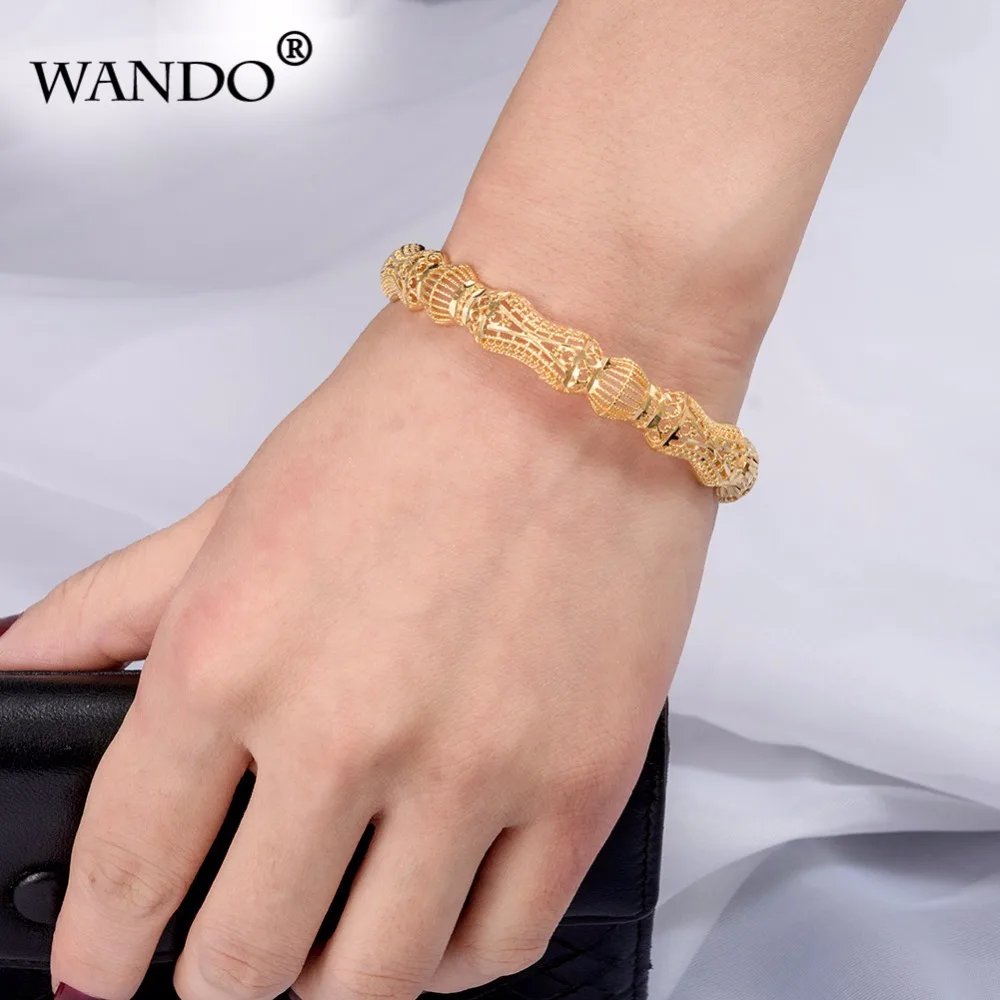 WANDO 1 шт. Высококачественный винтажный браслет в фетском стиле для женщин золотой