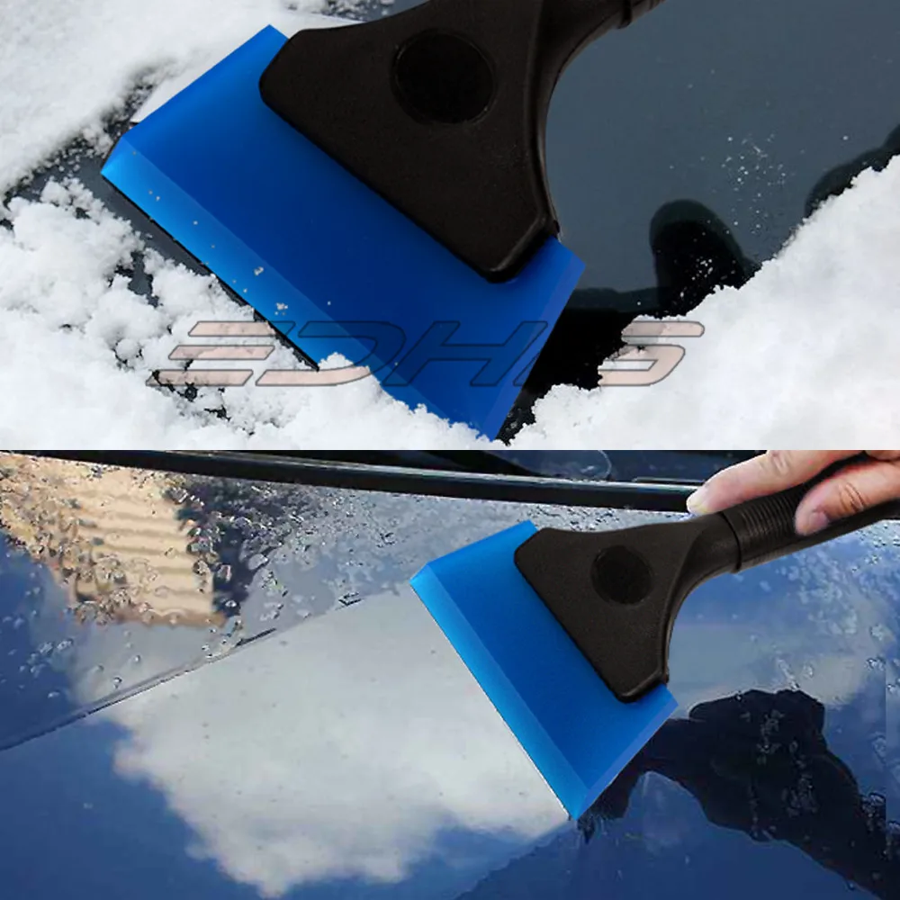 

EHDIS Ice Scraper Vinyl Film Car Wrap Rubber Squeegee Windshield Car Snow Cleaning Shovel Glass Water Wiper Window Tints Tool