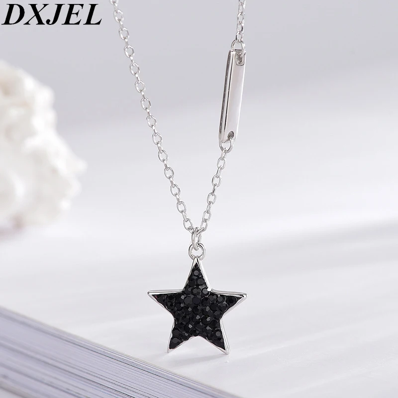 Ожерелье женское из серебра 100% пробы с подвеской в виде звезды|Ожерелья| |