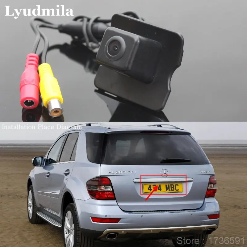 Для Mercedes Benz ML M MB W164 ML350 ML330 ML63 ML450 ML500 парковочная камера заднего вида с задним
