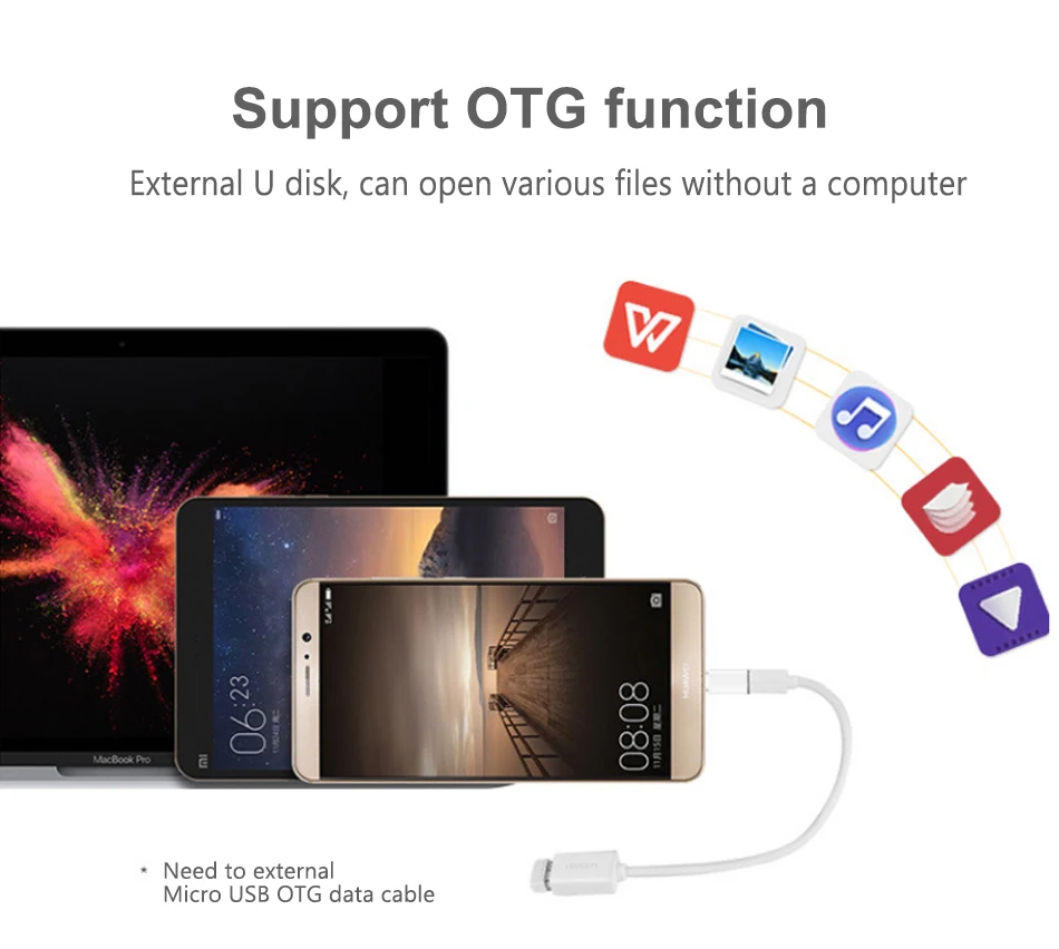 Кабель-адаптер ACCEZZ OTG usb type C для Micro USB для One Plus 5 для Xiaomi5 6 samsung Galaxy S8 S9 для зарядки и синхронизации данных