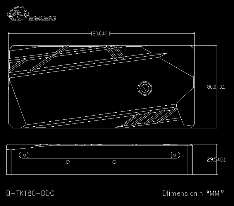 Bykski матовый акриловый квадратный rgb резервуар для воды совместимый DDC насос чехол