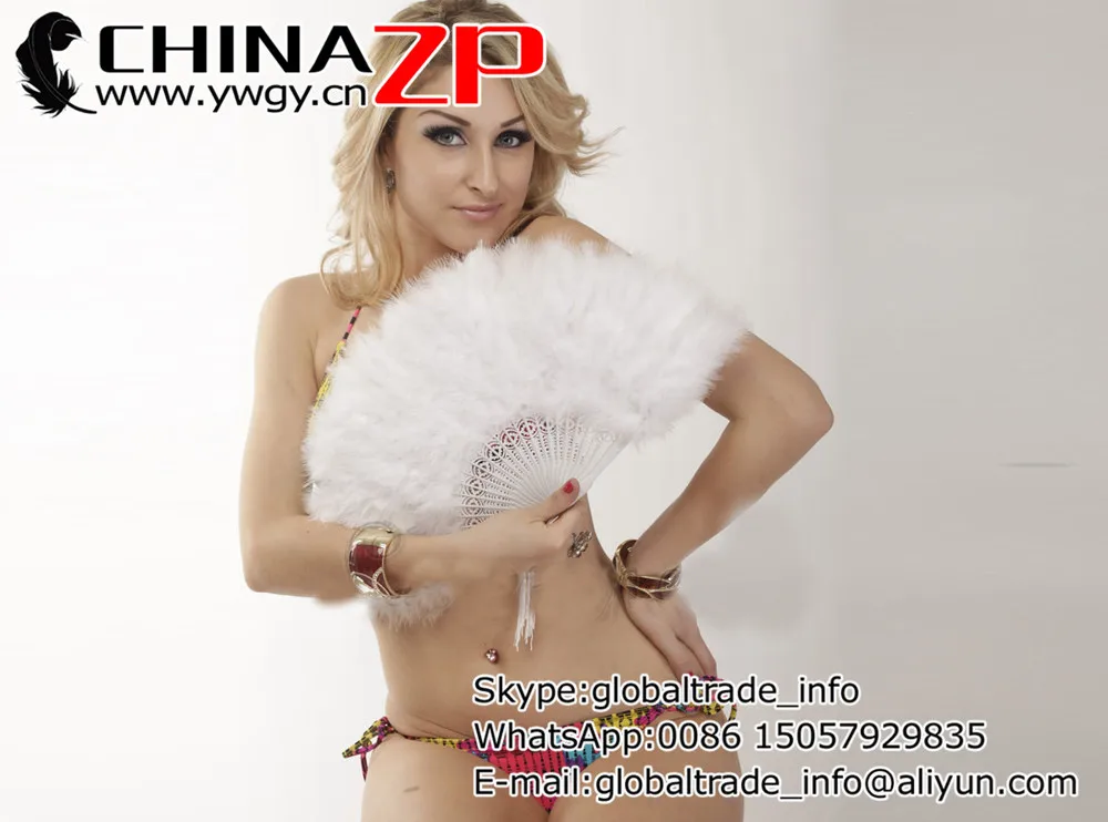 Китайский завод хорошее качество белый 11 дюймовый перьевой веер marрабу для