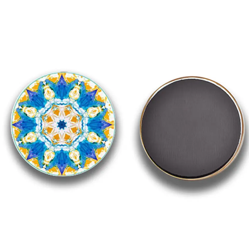 Glass Fridge Magnets 30mm Magnet Mandala Kaleidoscope Art Dome Magnetic Refrigerator Sticker Note Holder Home Decor | Дом и сад