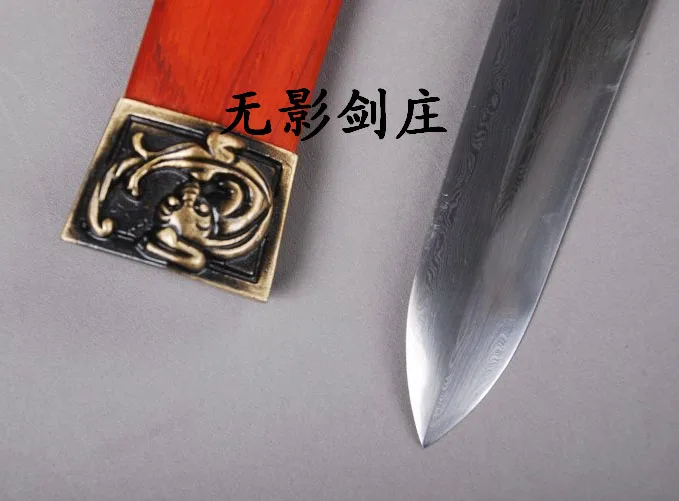 S3905 красный Клифф три царства шаблон сварочный меч карманный нож 17 4&quot|knives knife|knives