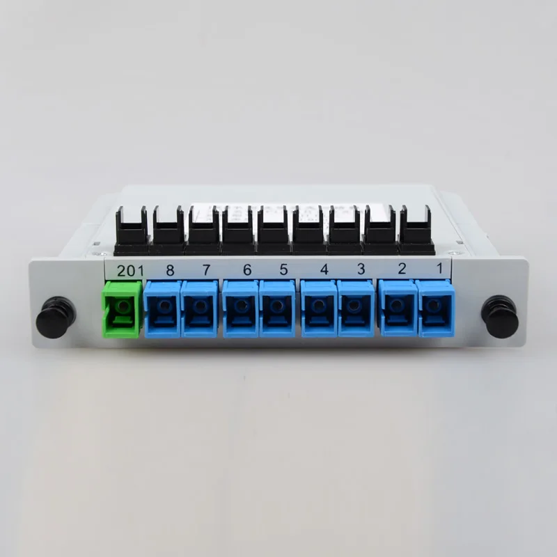 SC 1: 8 разветвитель Оптоволоконная коробка FTTH 1-8 Разветвительная с планарным